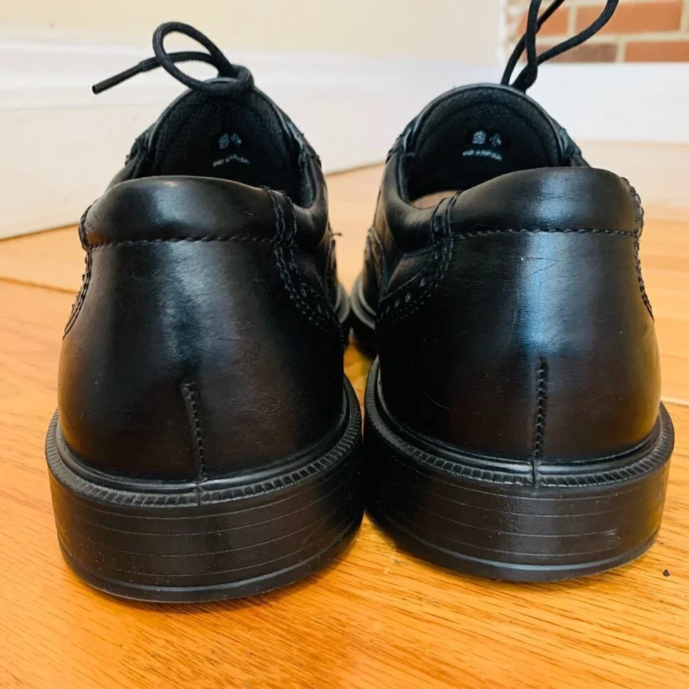 ECCO Men's Oxford Black Dress Lace Up Shoes US Size 9